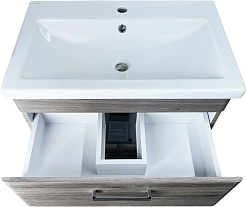 Style Line Тумба с раковиной Лотос 70 подвесная сосна лофт – фотография-6